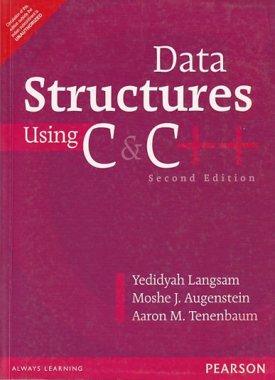Data Structures Using C And C Yedidyah Langsam Moshe J Augenstein Aaron M Tenenbaum Pearson Pragationline 